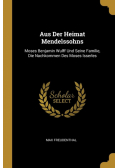 Aus Der Heimat Mendelssohns