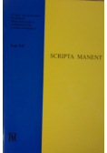 Scripta manent