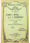 Żywot i myśli p. F. T. Graindorge tom II 1905 r