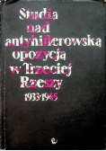 Studia nad antyhitlerowską opozycją w Trzeciej Rzeszy 1933 - 1945