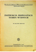 Instrukcja eksploatacji turbin wodnych