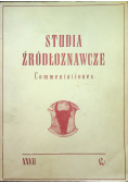 Studia źródłoznawcze XXVII