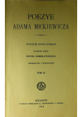 Poezje Adama Mickiewicza tom III 1914 r