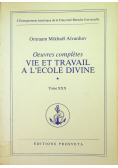 Vie et travail a lecole divine