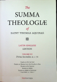 The Summa Theologiae of Saint Thomas Aquinas Latin - English Volume III