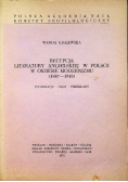 Recepcja Literatury Angielskiej w Polsce w okresie Modernizmu 1887 - 1918