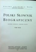 Polski słownik biograficzny Tom XVIII