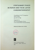 Stationary Phase in Paper and Thin-Layer Chromatography