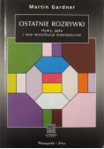 Ostatnie rozrywki