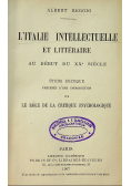 L'Italie Intellectuelle et Liteteraire 1907r