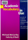 McCarthy Michael, O'Dell Felicity - Academic Vocabulary in Use