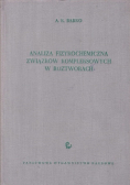 Analiza fizykochemiczna związków kompleksowych w roztworach