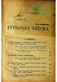 Antologia Grecka 1895r