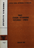 Prace studium wychowania fizycznego i sportu