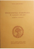 Biografistyka staropolska w latach 1476 1627