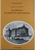 Materiały do dziejów rezydencji Tom VII B