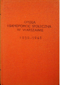 Opieka i samopomoc społeczna w Warszawie 1939 1945
