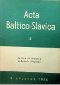 Acta Baltico Slavica