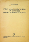 Wpływ układu nerwowego na czynność narządów krwiotwórczych