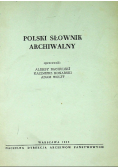 Polski słownik archiwalny