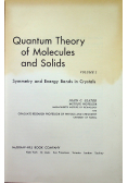 Quantum Theory of Molecules and Solids