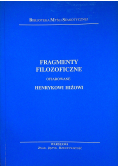 Fragmenty filozoficzne