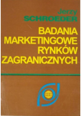 Badania marketingowe rynków zagranicznych