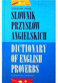 Słownik przysłów angielskich