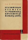 Stanowisko Niemiec na pierwszej Konferencji haskiej (1899)