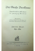 Der Grosse Brockhaus Zweiter Band 1929 r.