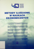 Metody ilościowe w naukach ekonomicznych