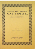 Nieznana karta brulionu pana Tadeusza