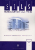 Silesian Journal of Legal Studies Volume 1