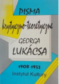 Pisma krytyczno teoretyczne Georga Lukacsa 1908 - 1932