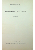 Perspektywa malarska tom I