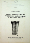 Napoje fermentacyjne w Prusach Królewskich w XVI-XVII wieku