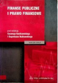 Finanse publiczne i prawo finansowe