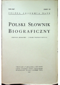 Polski słownik biograficzny Tom XI zeszyt 49