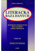 Literacka baza danych część III