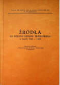 Źródła do dziejów regionu przemyskiego w latach 1944-1949