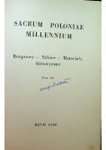 Sacrum poloniae Millennium Tom III