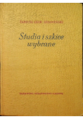 Studia i szkice wybrane