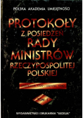 Protokoły z posiedzeń rady ministrów