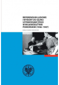 Referendum ludowe i wybory do Sejmu Ustawodawczego w województwie pomorskim