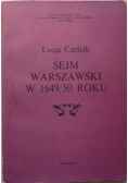 Sejm warszawski w 1649 50 roku