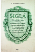 Sigla zbiór skrótów nazw zakonów