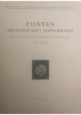 Fontes archaeologici posnanienses volume XI