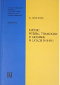 Papieski Wydział Teologiczny w Krakowie w latach 1954 1981