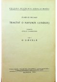 Traktat o naturze ludzkiej tom I