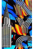 Iconic Chrysler Building New York City Sir Michael Huhn pop art Drawing Journal